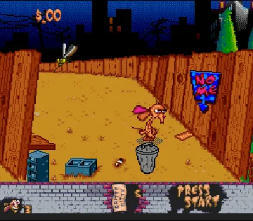 Ren & Stimpy Show, The - Time Warp (USA) screen shot game playing